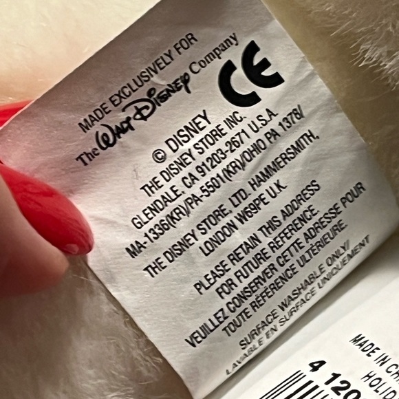 White CAT Aristocats marie stuffed animal Disney Store Plush Christmas 12” TOY - Picture 7 of 14